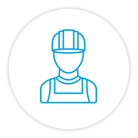 Product Benefits Icon Construction Field Worker