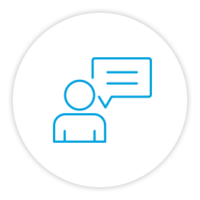 Product Benefits Icon Person Speaking