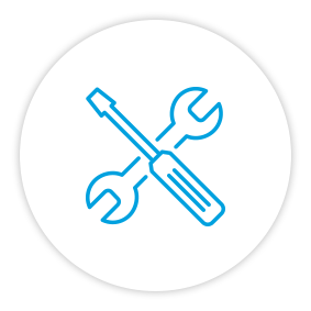 Product Benefits Icon Wrench And Screwdriver