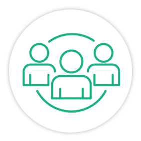 Solution Painpoint Icon Connected Team