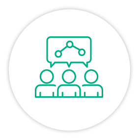 Solutions Painpoint Icon Collaborative Discussion